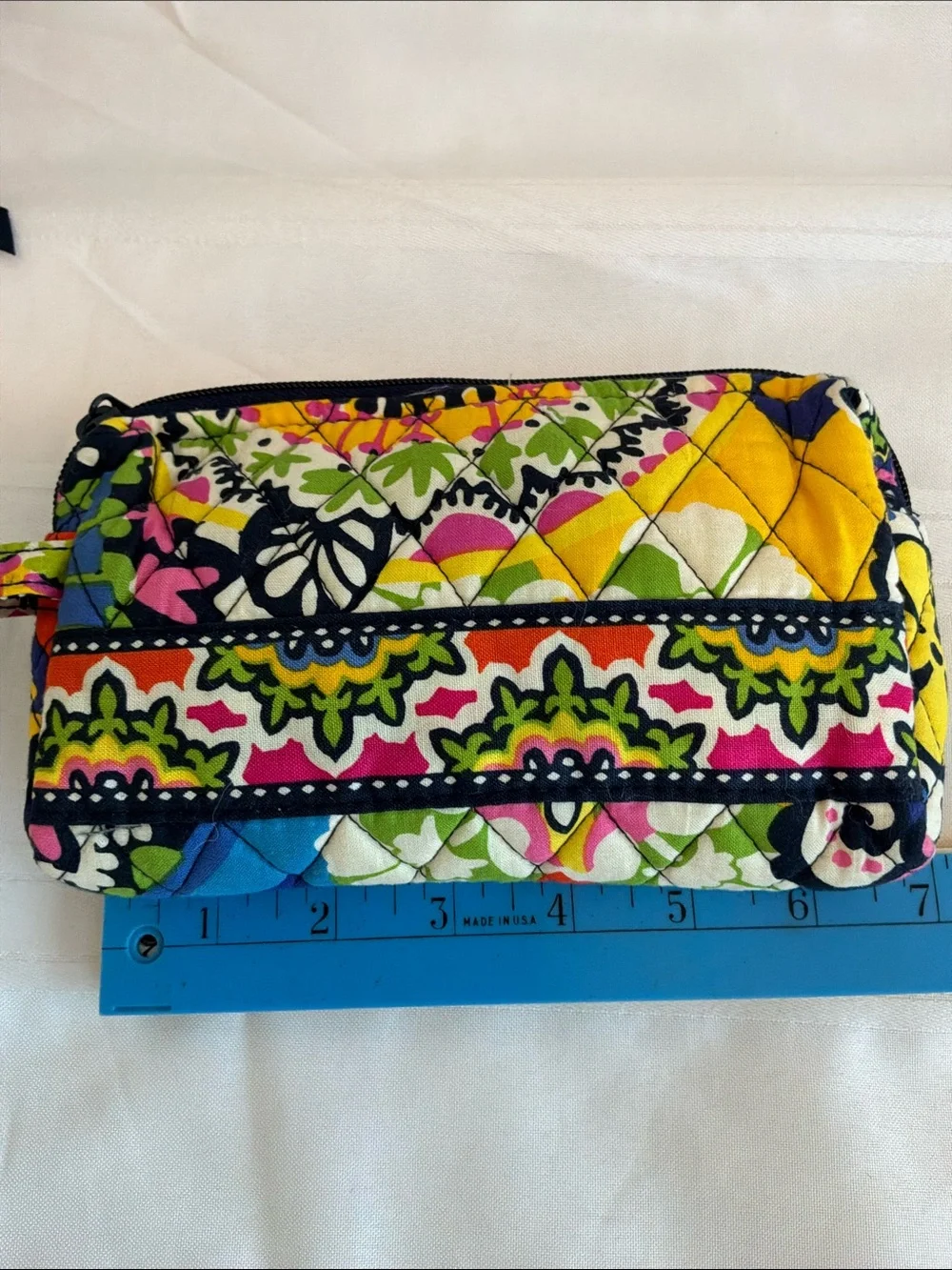 Vera Bradley Quilted Cosmetic Pouch Set in Multicolor Floral Print